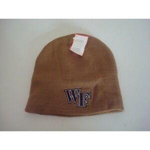 WAKE FORREST DEMONS    beanie knit toboggan  DEADSTOCK‎  HAT CAP VINTAGE T5